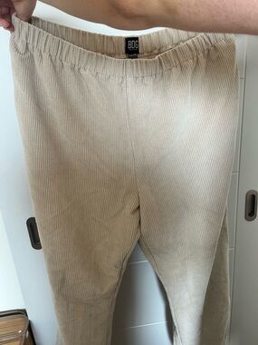 Urban Outfitters BDG Beige Corduroy Elastic Waist Pants Loose Fit